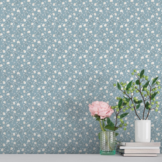 Papel Pintado Flores pequeñas - HEBEI 01 | MURAKE - 73285