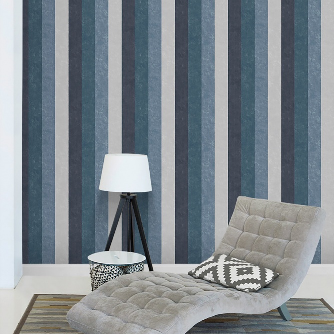 Papel Pintado Rayas multicolor - PLAVINAS 01 | MURAKE - 73176