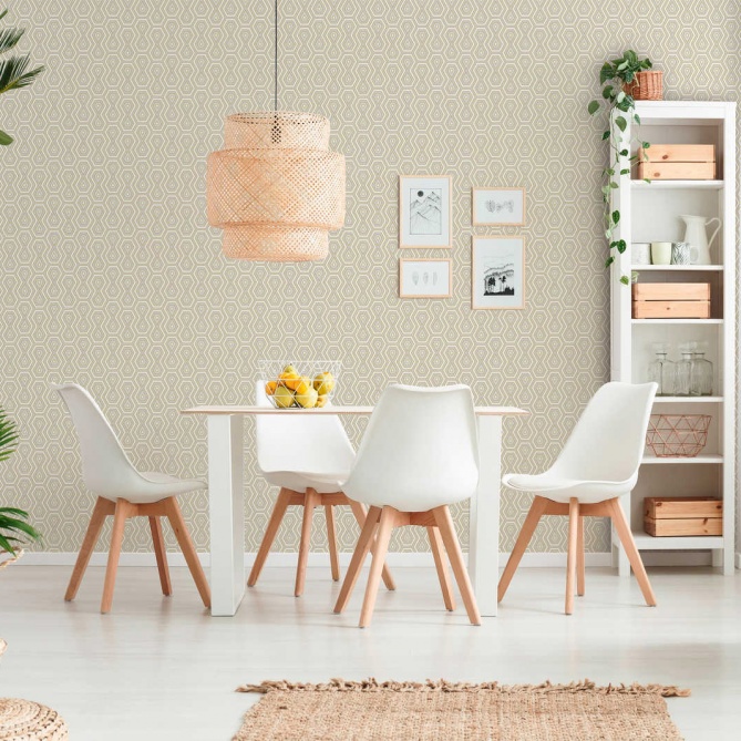 Papel Pintado Geométrico Retro - CLARENCE 01 | MURAKE - 878721