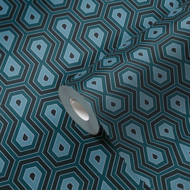 Papel Pintado Geométrico Retro - CLARENCE 02 | MURAKE - 878722