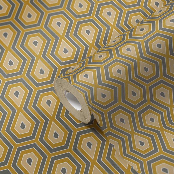 Papel Pintado Geométrico Retro - CLARENCE 04 | MURAKE - 878724