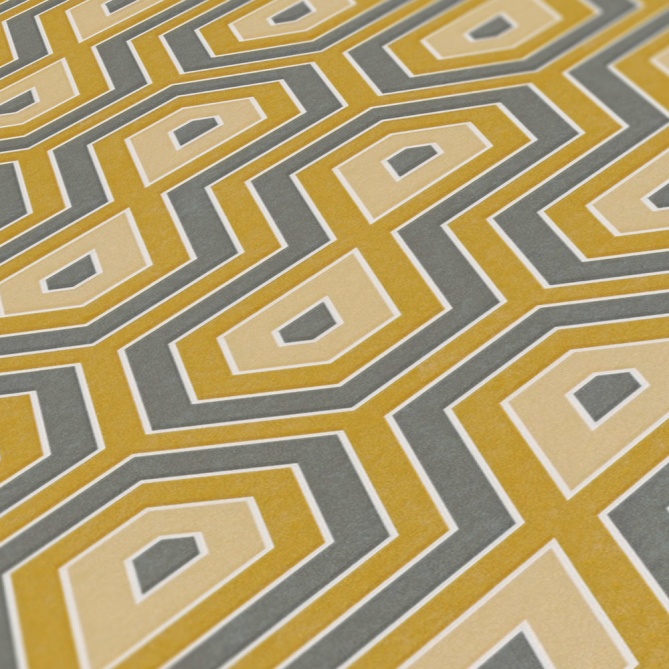 Papel Pintado Geométrico Retro - CLARENCE 04 | MURAKE - 878724