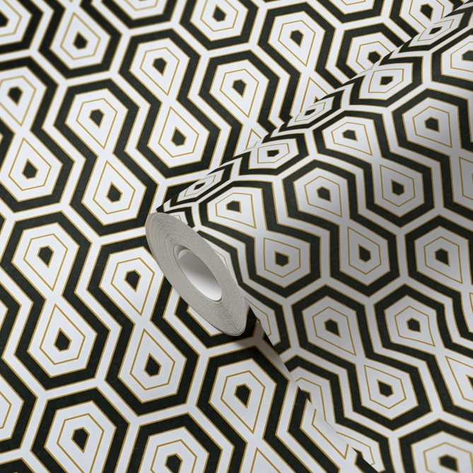 Papel Pintado Geométrico Retro - CLARENCE 05 | MURAKE - 878725