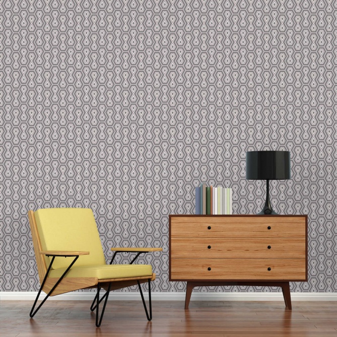 Papel Pintado Geométrico Retro - CLARENCE 07 | MURAKE - 878727