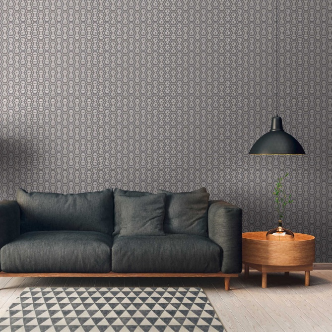 Papel Pintado Geométrico Retro - CLARENCE 07 | MURAKE - 878727