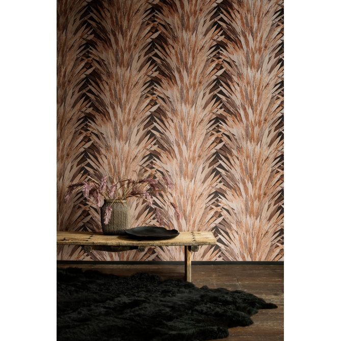 Papel Pintado Hojas de pandán en forma de abanico - SHABIKI 04 | MURAKE - 878904