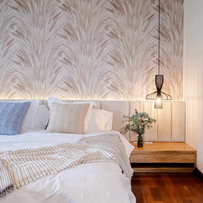 Papel Pintado Hojas de pandán en forma de abanico - SHABIKI 05 | MURAKE - 878905