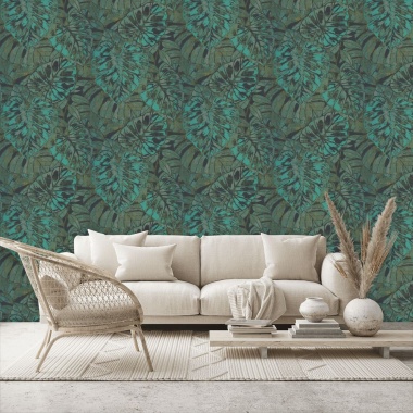 Papel Pintado Hojas gigantes - AREGUA 04 | MURAKE - 7022-84