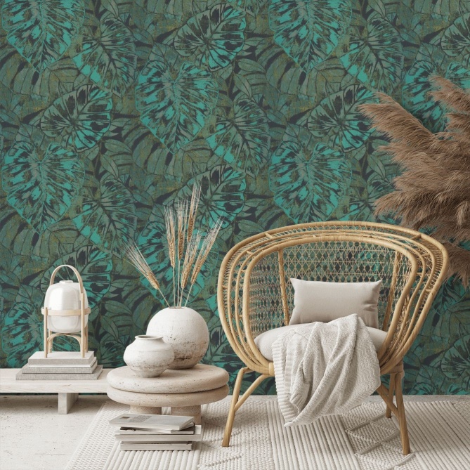 Papel Pintado Hojas gigantes - AREGUA 04 | MURAKE - 7022-84