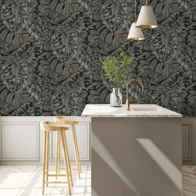 Papel Pintado Hojas gigantes - AREGUA 05 | MURAKE - 7022-85