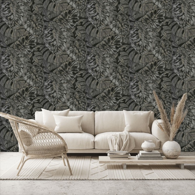 Papel Pintado Hojas gigantes - AREGUA 05 | MURAKE - 7022-85