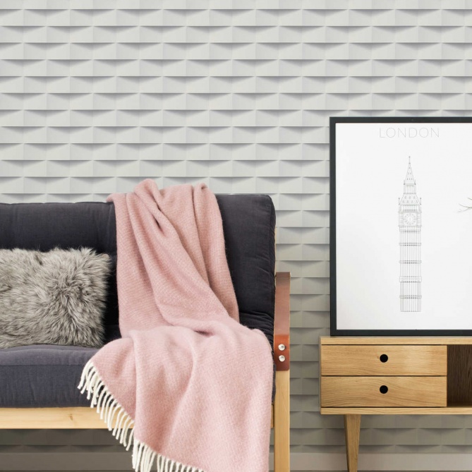 Papel Pintado Baldosas efecto 3D - JENS | MURAKE - 842031