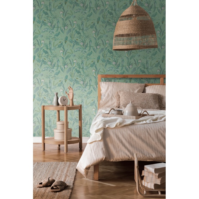 Papel Pintado Pájaros tropicales - BAMBA 02 | MURAKE - 83492
