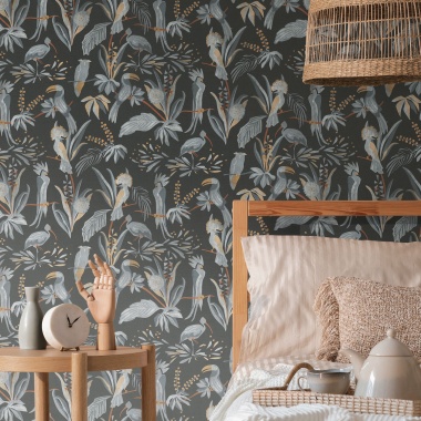 Papel Pintado Pájaros tropicales - BAMBA 03 | MURAKE - 83493