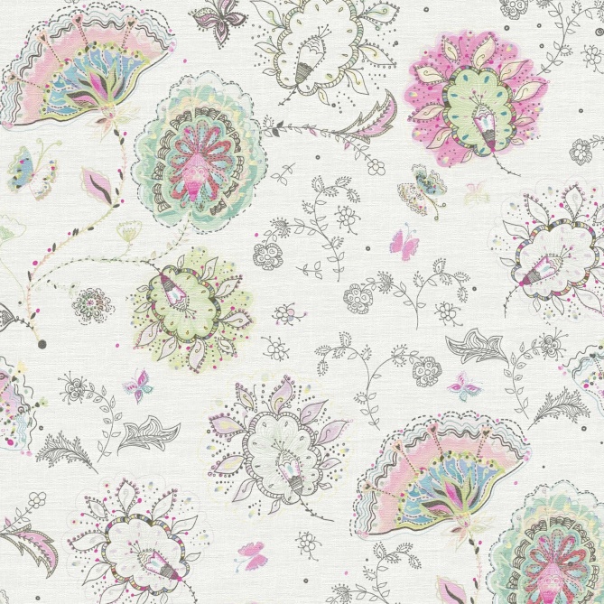 Papel Pintado Flores abstractas - BANKAS 01 | MURAKE - 83496