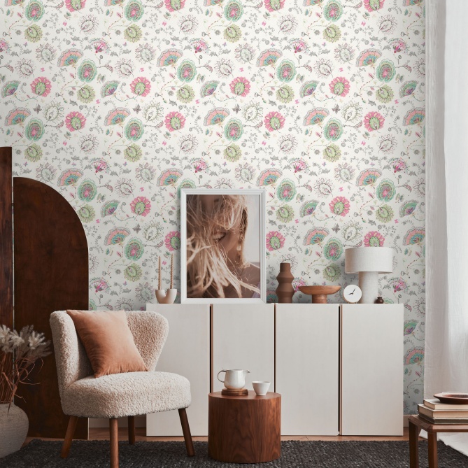 Papel Pintado Flores abstractas - BANKAS 01 | MURAKE - 83496