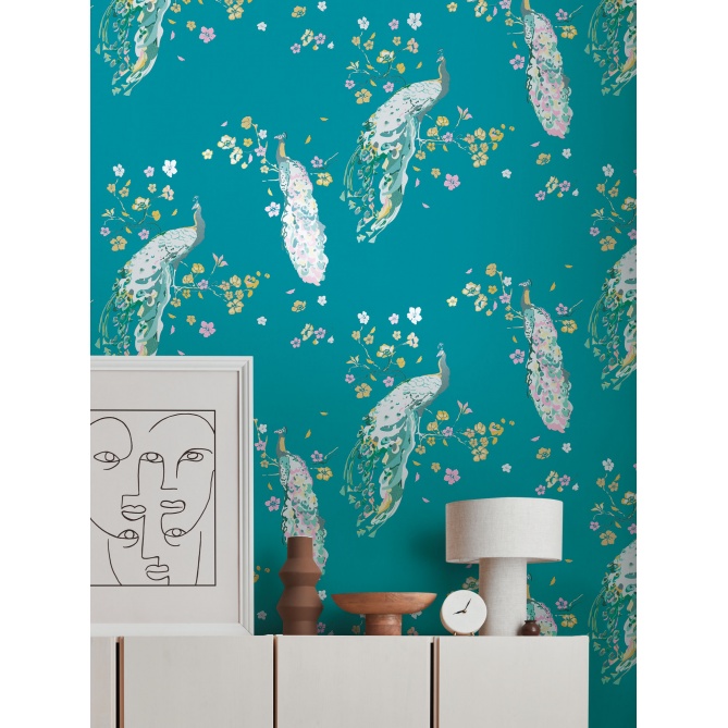 Papel Pintado Pavo real - SITAKILI 02 | MURAKE - 83532