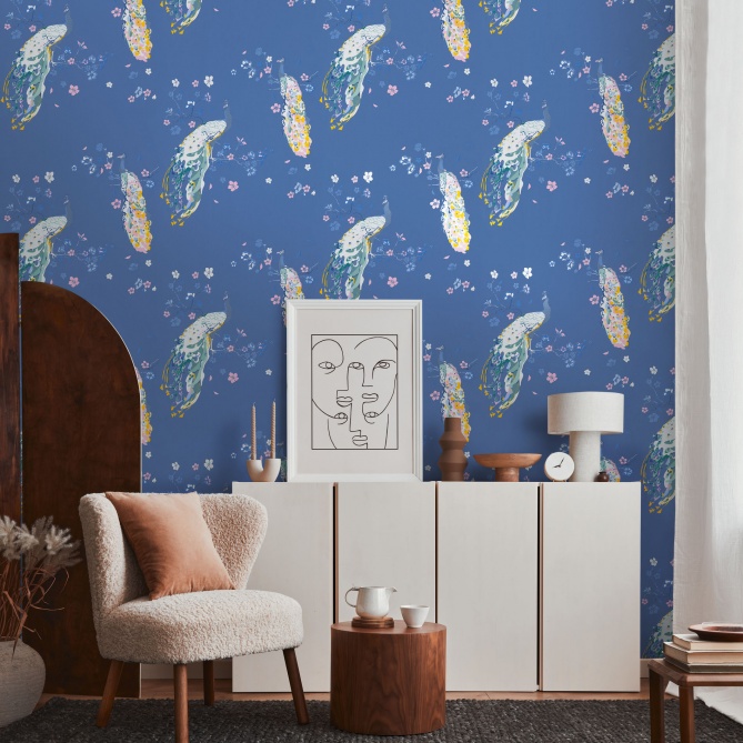 Papel Pintado Pavo real - SITAKILI 03 | MURAKE - 83533