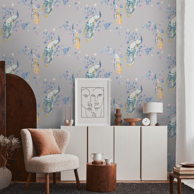 Papel Pintado Pavo real - SITAKILI 05 | MURAKE - 83535