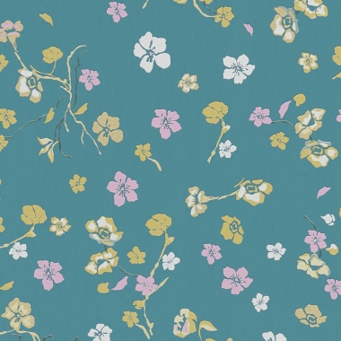 Papel Pintado Floral moderno - YANFOLILA 02 | MURAKE - 83542