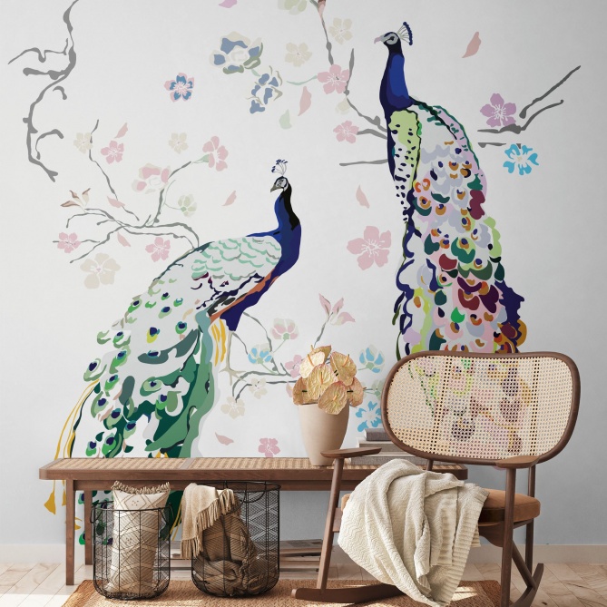 Mural Pavo real - HOMBORI 01 | MURAKE - 83561