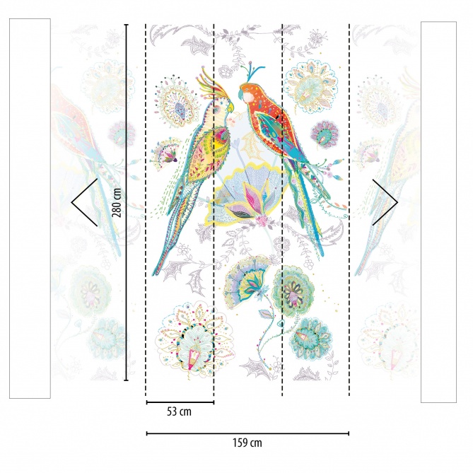 Mural Loros - KENIEBA 01 | MURAKE - 83567