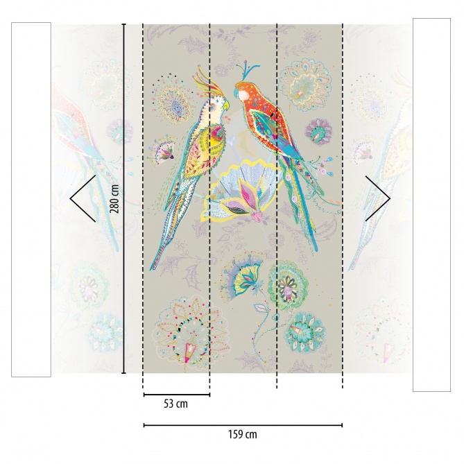 Mural Loros - KENIEBA 02 | MURAKE - 83568