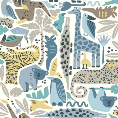 Papel Pintado Puzzle de la jungla - ZOVUTA 01 | MURAKE - 7030-31