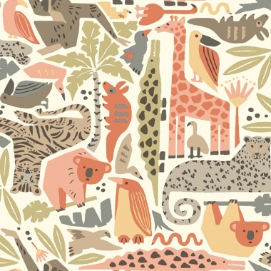 Papel Pintado Puzzle de la jungla - ZOVUTA 03 | MURAKE - 7030-33
