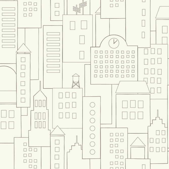 Papel Pintado Siluetas edificios - WASIKUNA 02 | MURAKE - 7030-77