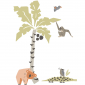 Sticker Palmera y animales gigantes - MAKIPANPA  | MURAKE - 7030-97