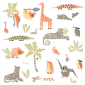 Sticker Animales de la selva - UYAKUNA  | MURAKE - 7030-95