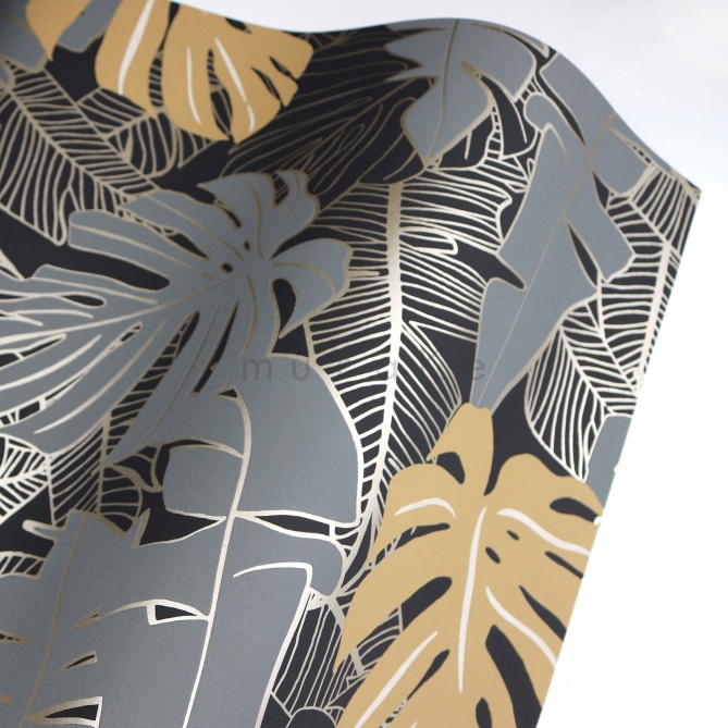 Papel Pintado Hojas de plátano - NIENA 01 | MURAKE - 83521