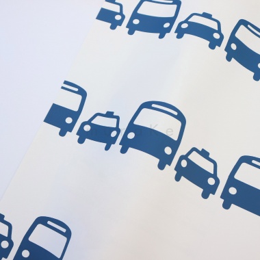 Papel Pintado Siluetas de taxis y autobuses - IOMPAR 03 | MURAKE - 7030-68