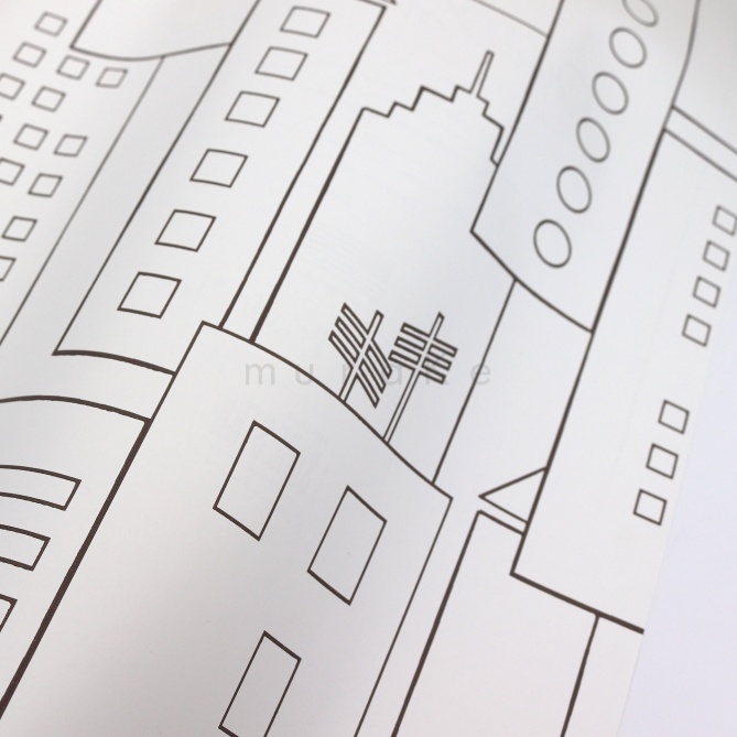 Papel Pintado Siluetas edificios - WASIKUNA 02 | MURAKE - 7030-77