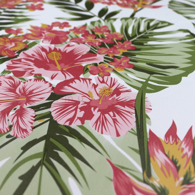 Papel Pintado Hojas y flores tropicales - ANORI 01 | MURAKE - 7020-25