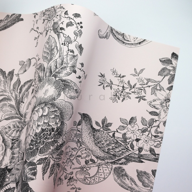 Papel Pintado Planta pájaro - CALIMERA 02 | MURAKE - 91172