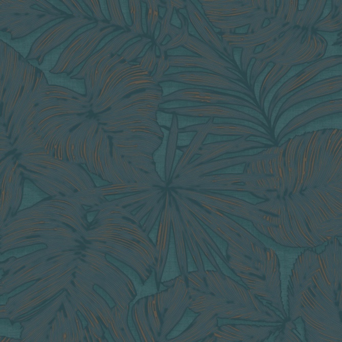 Papel Pintado Hojas de palma y monstera - BOACO 04 | MURAKE - 83654