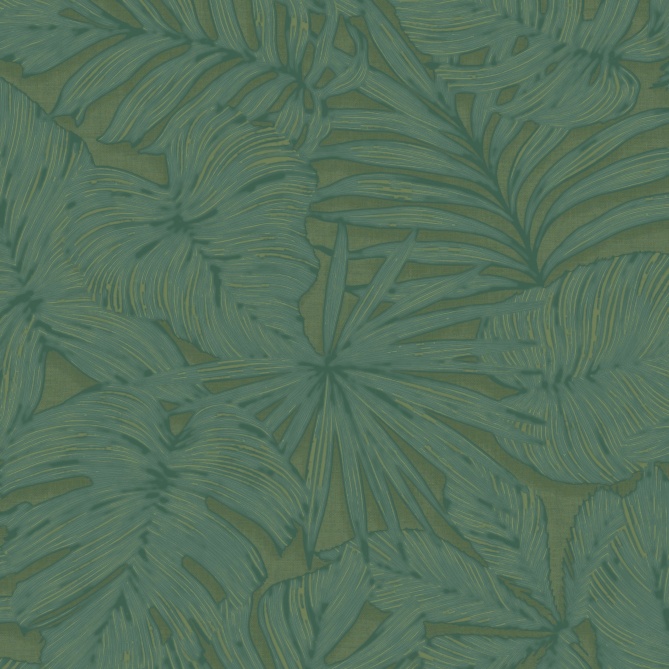 Papel Pintado Hojas de palma y monstera - BOACO 06 | MURAKE - 83656