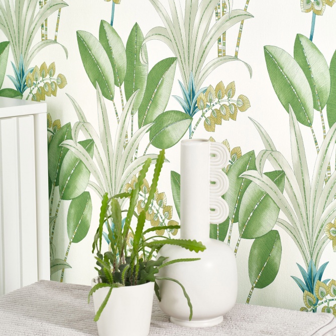 Papel Pintado Palmas y follajes étnicas - RIVAS 05 | MURAKE - 83695