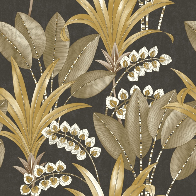 Papel Pintado Palmas y follajes étnicas - RIVAS 07 | MURAKE - 83697