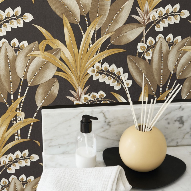 Papel Pintado Palmas y follajes étnicas - RIVAS 07 | MURAKE - 83697