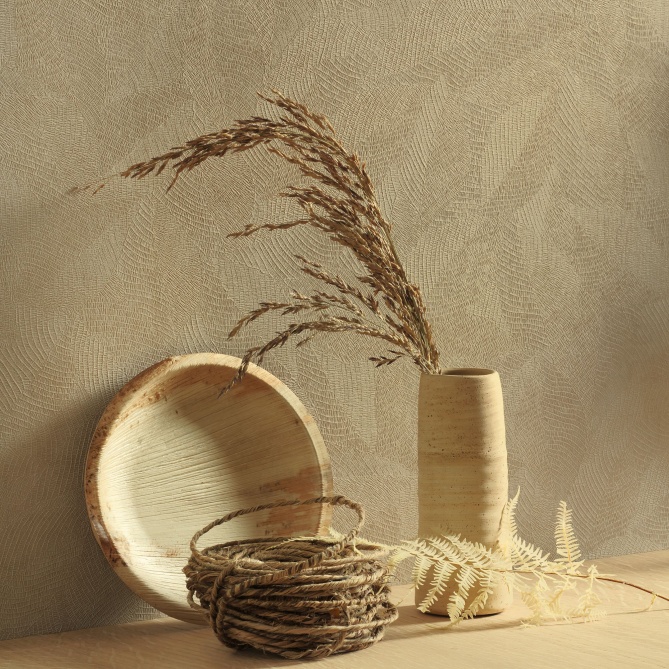 Papel Pintado Hojas acanaladas - MANAGUA 03 | MURAKE - 83663