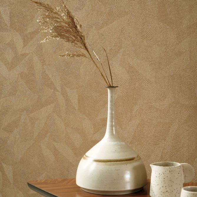 Papel Pintado Hojas acanaladas - MANAGUA 05 | MURAKE - 83665