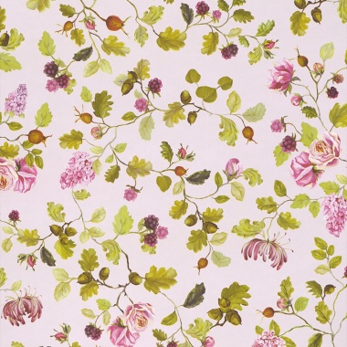 Papel Pintado Enredadera hojas y flores - ROSLINA 02 | MURAKE - 7022-57