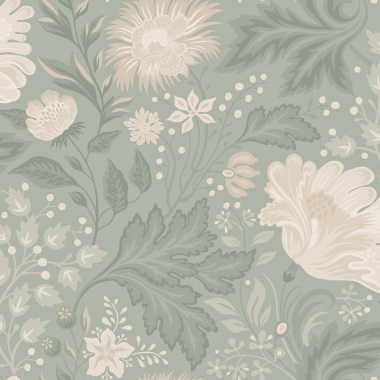 Papel Pintado Flores grandes - JÄMTLA 02 | MURAKE - 878882
