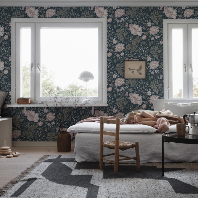 Papel Pintado Flores grandes - JÄMTLA 07 | MURAKE - 878887