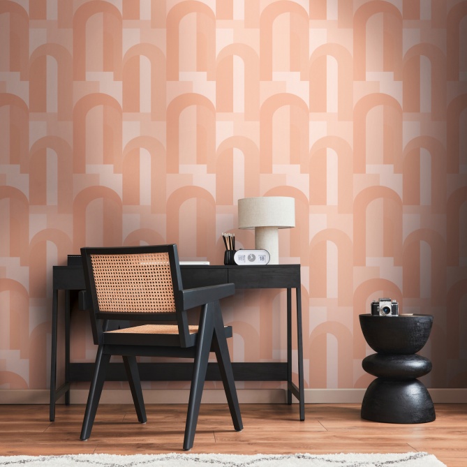 Papel Pintado Arcos y rectángulos entrelazados - KOLLO 01 | MURAKE - 83571