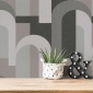 Papel Pintado Arcos y rectángulos entrelazados - KOLLO 03 | MURAKE - 83573