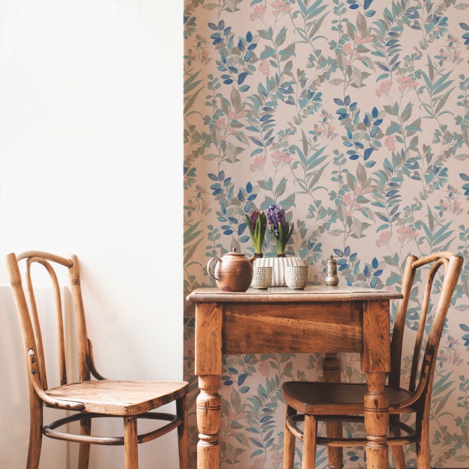 Papel Pintado Vegetación y flores pequeñas - MADAOUA 02 | MURAKE - 83582